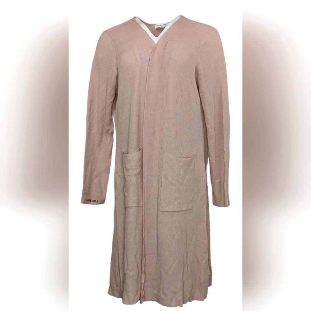 Light Pink Snuggly Duster Sweater Cardigan by Peace Love World Inspiration 1X